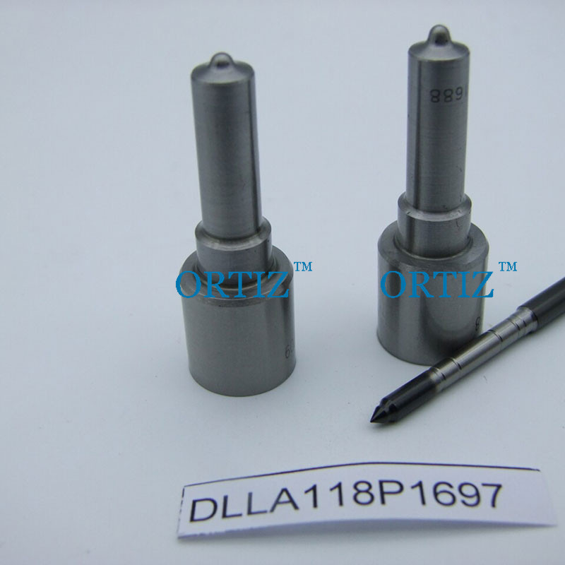 ORTIZ diesel common rail injection nozzle DLLA118p1697 diesel injector nozzle for Komatsu Cummins injector 0445120125