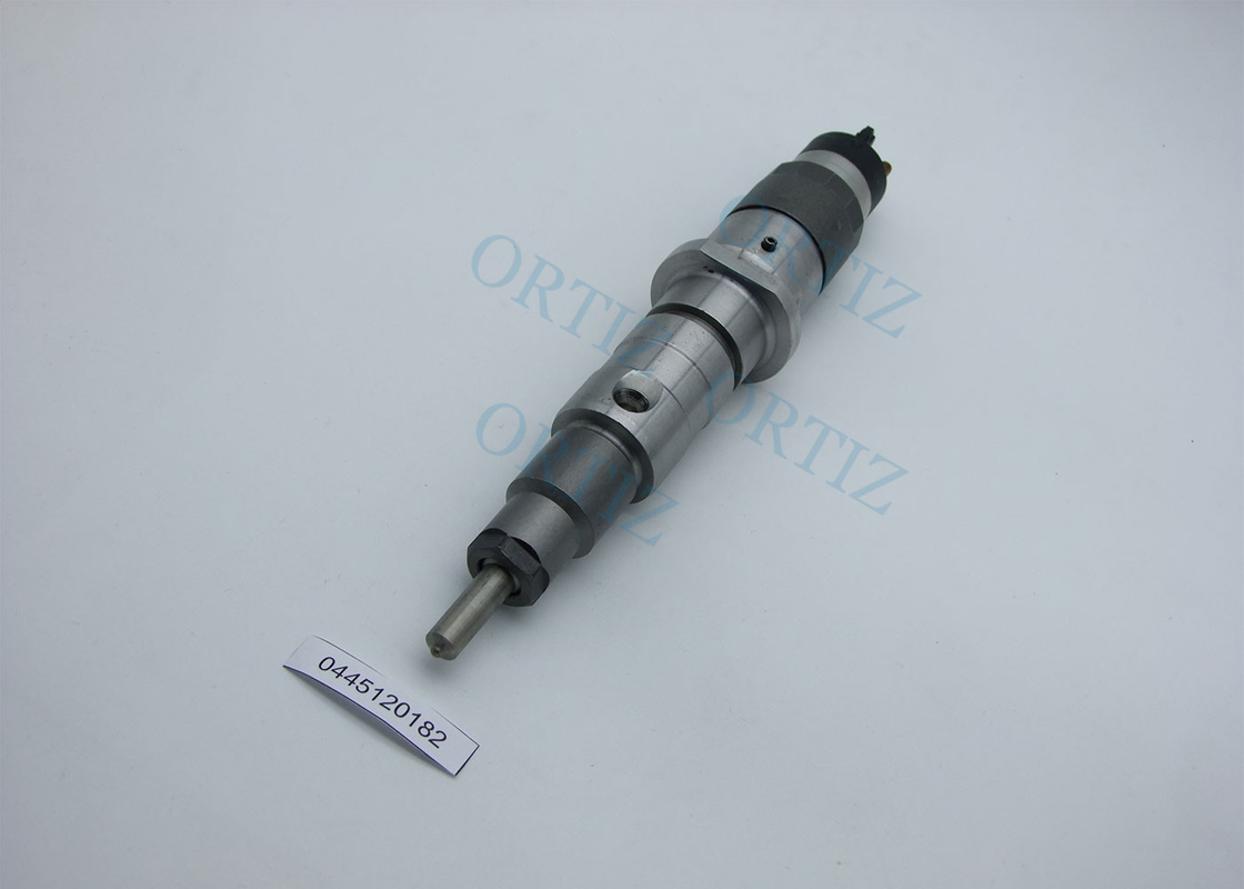Black / Silver Color Vectra C Diesel Injectors Steel Material 0445120182